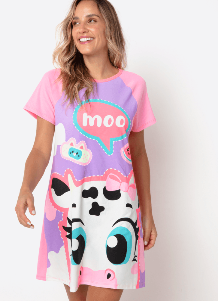 Camisola-Manga-Curta-Viscolycra-Feminina-Vaca-Patches