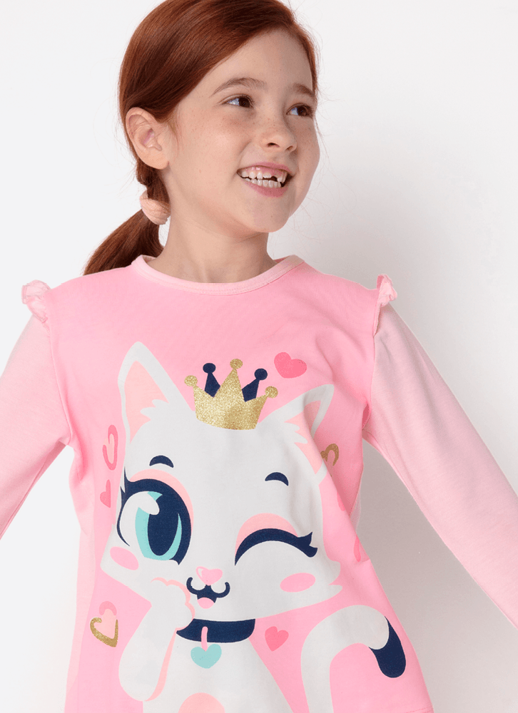 Pijama-Manga-Longa-Viscolycra-Menina-Gata-Romantica