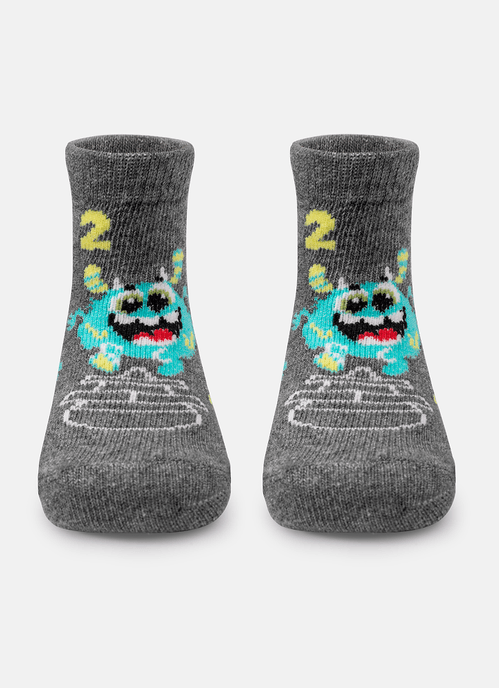 Meia Menino Soquete Cano Médio Monstro