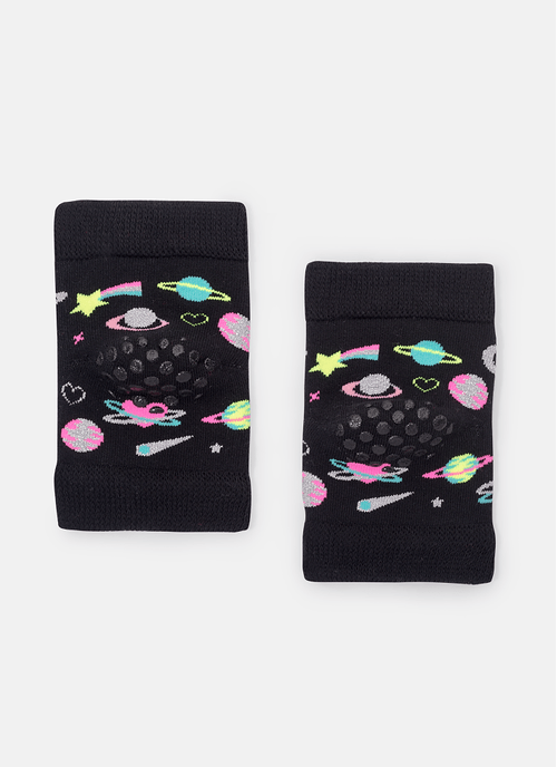 Joelheira com Antiderrapante Bebê Menina Planetas