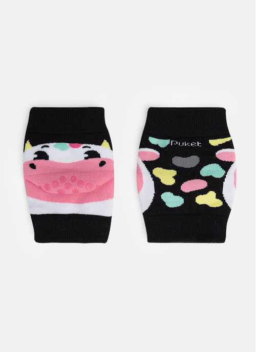 Joelheira Antiderrapante Bebê Menina Vaca