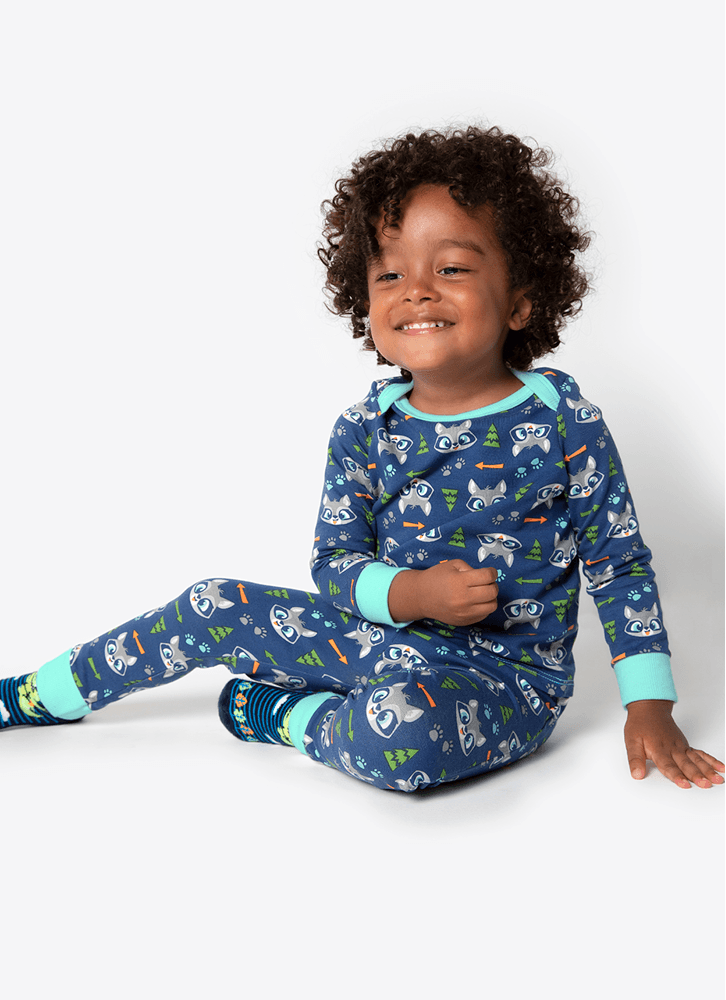 Pijama-Manga-Longa-Bebe-Unissex-Viscolycra-Familia-Guaxinim