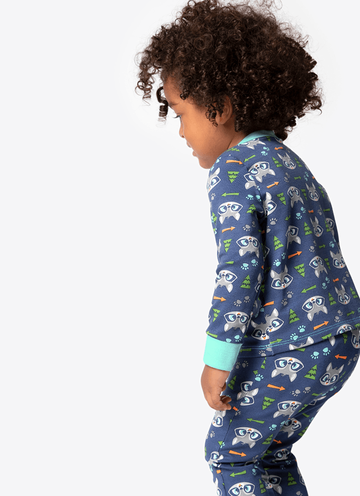 Pijama-Manga-Longa-Bebe-Unissex-Viscolycra-Familia-Guaxinim