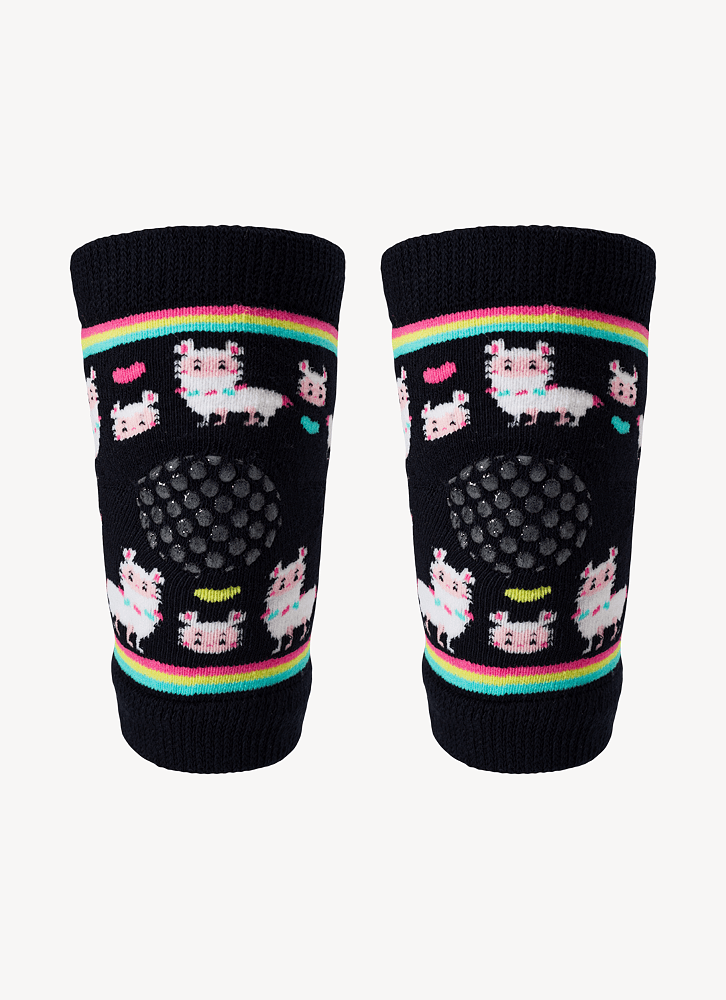 Joelheira-Antiderrapante-Menina-Lhama-Retro