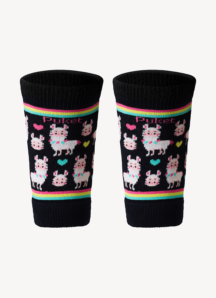 Joelheira-Antiderrapante-Menina-Lhama-Retro