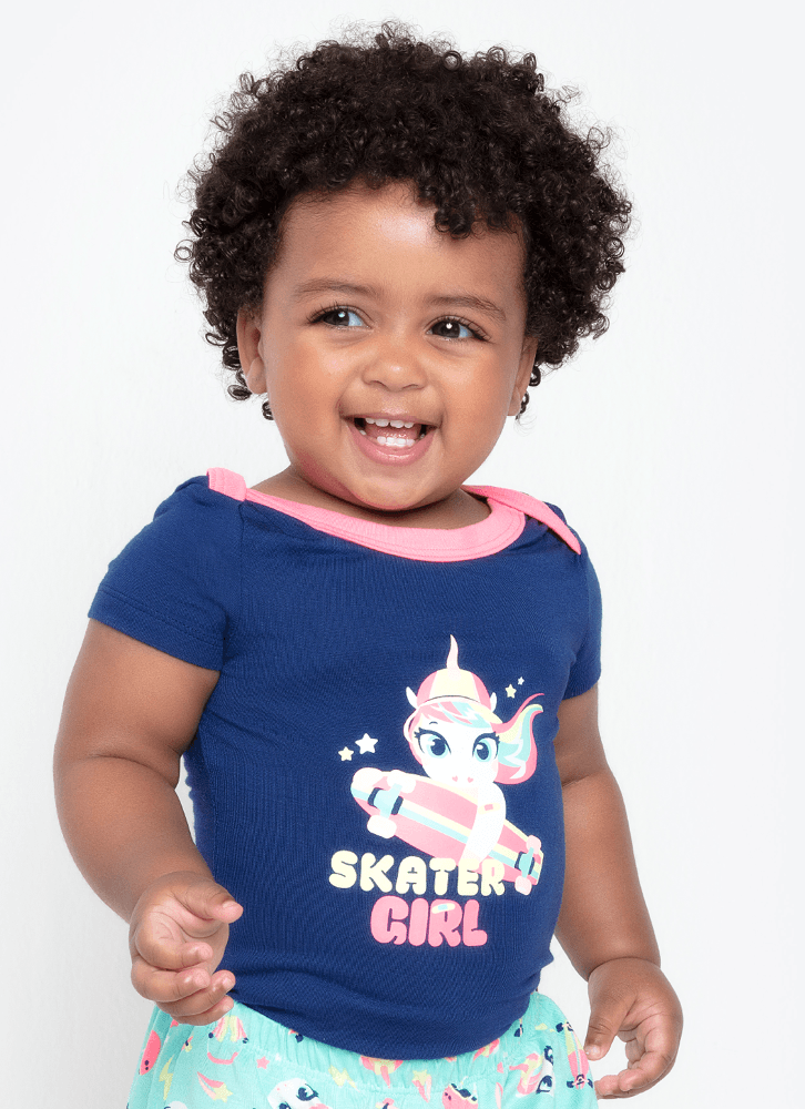 Pijama-Manga-Curta-Bebe-Viscolycra-Unicornio-Skate