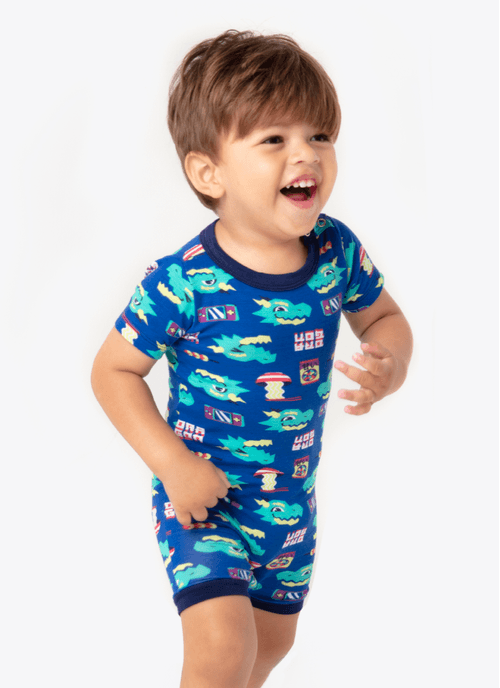 Macacão Manga Curta Viscolycra Menino Dragão Street