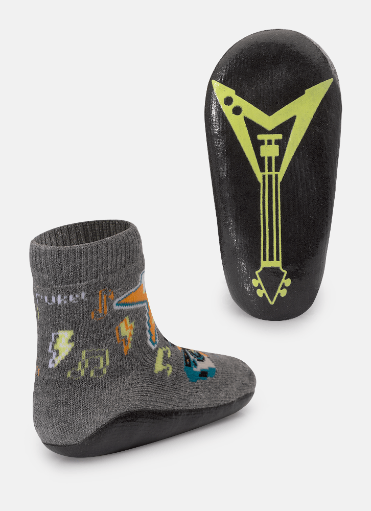 Meia-Botinha-Com-Sola-Emborrachada-Bebe-Menino-Tubarao-Rockstar