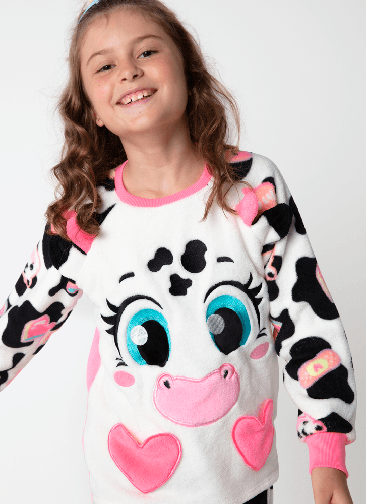 Pijama-Manga-Longa-Soft-Menina-Teen-Vaca-Patches