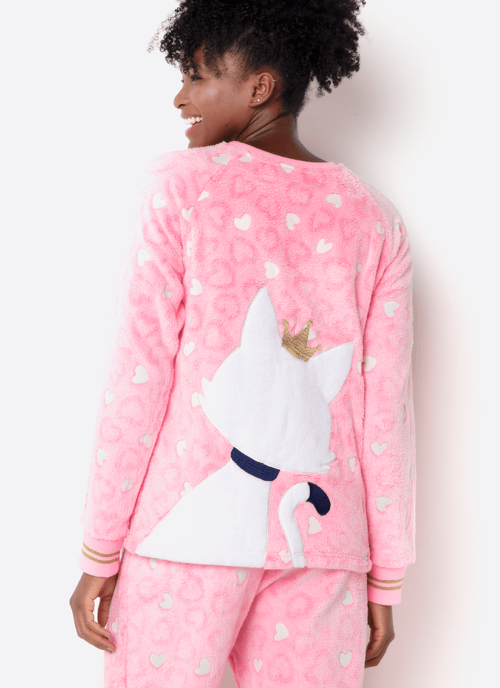 Pijama-Manga-Longa-Soft-Feminino-Gata-Romantica