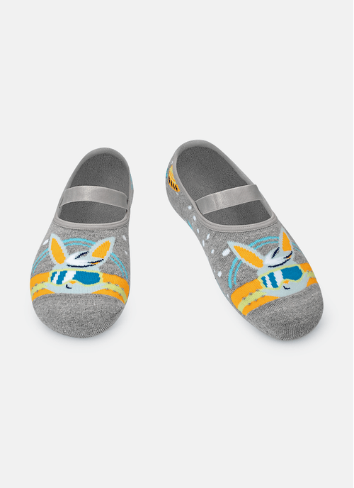 Meia Sapatilha Antiderrapante Menino Teen Coelho Radical