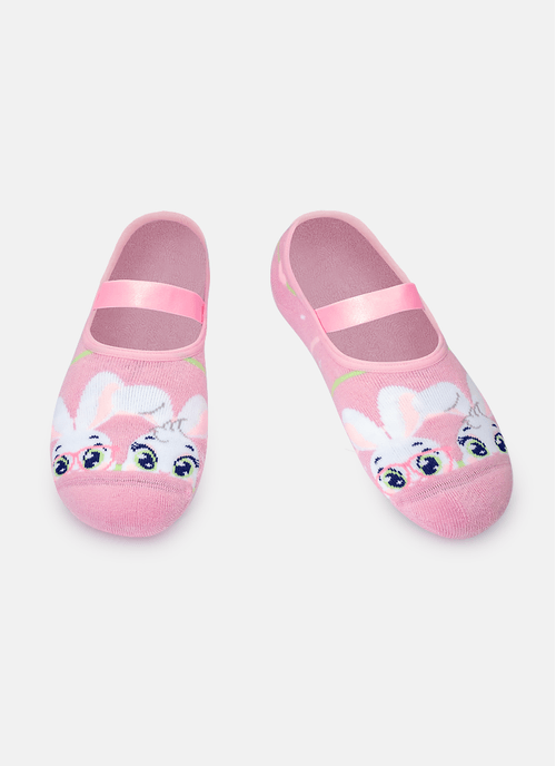 Meia Sapatilha Feminina Antiderrapante Coelha Romântica