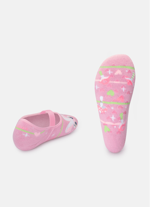 Meia Sapatilha Feminina Antiderrapante Coelha Romântica