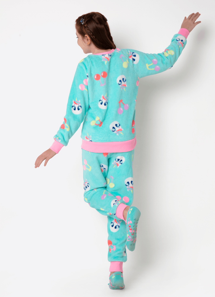 Pijama-Manga-Longa-Soft-Menina-Teen-Unicornio-Cherry