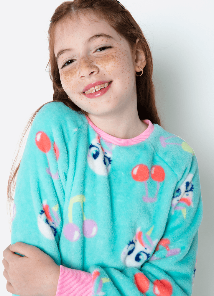 Pijama-Manga-Longa-Soft-Menina-Teen-Unicornio-Cherry