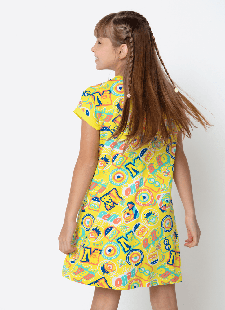 Camisola-Manga-Curta-Viscolycra-Menina-Teen-Minions