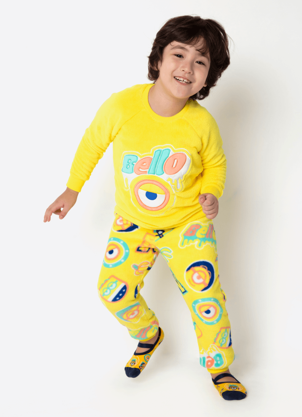 Pijama-Manga-Longa-Soft-Unissex-Minions