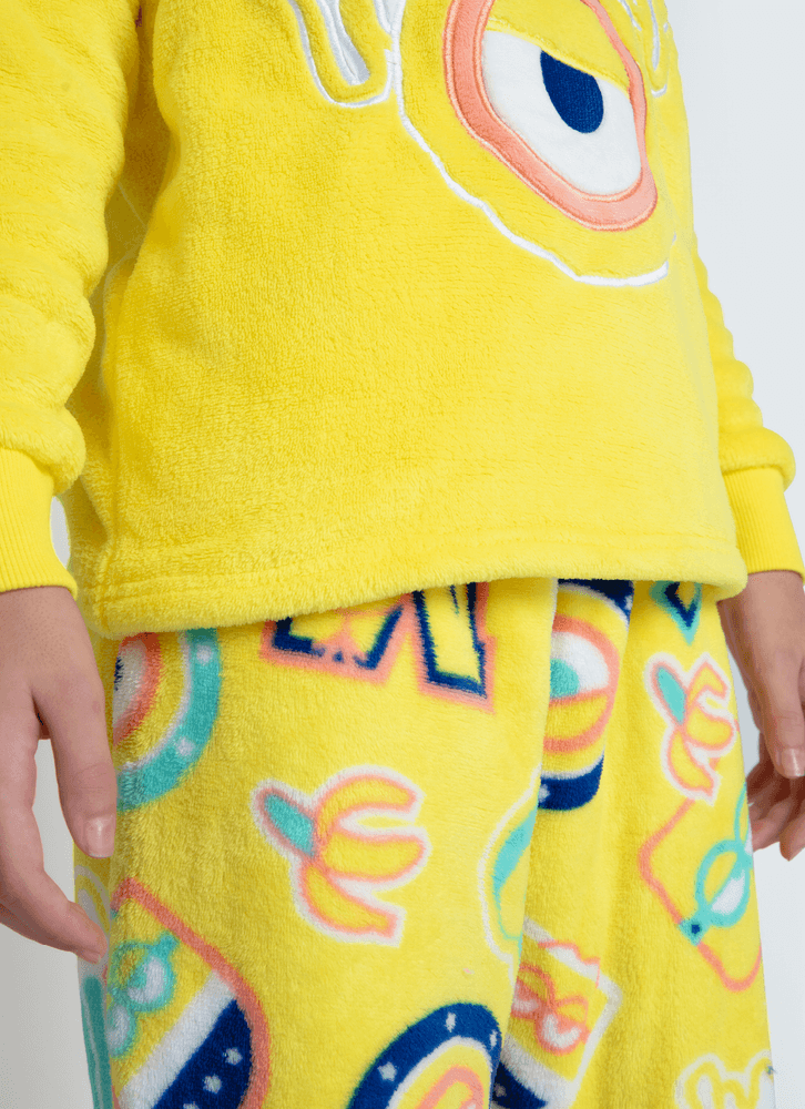 Pijama-Manga-Longa-Soft-Teen-Unissex-Minions