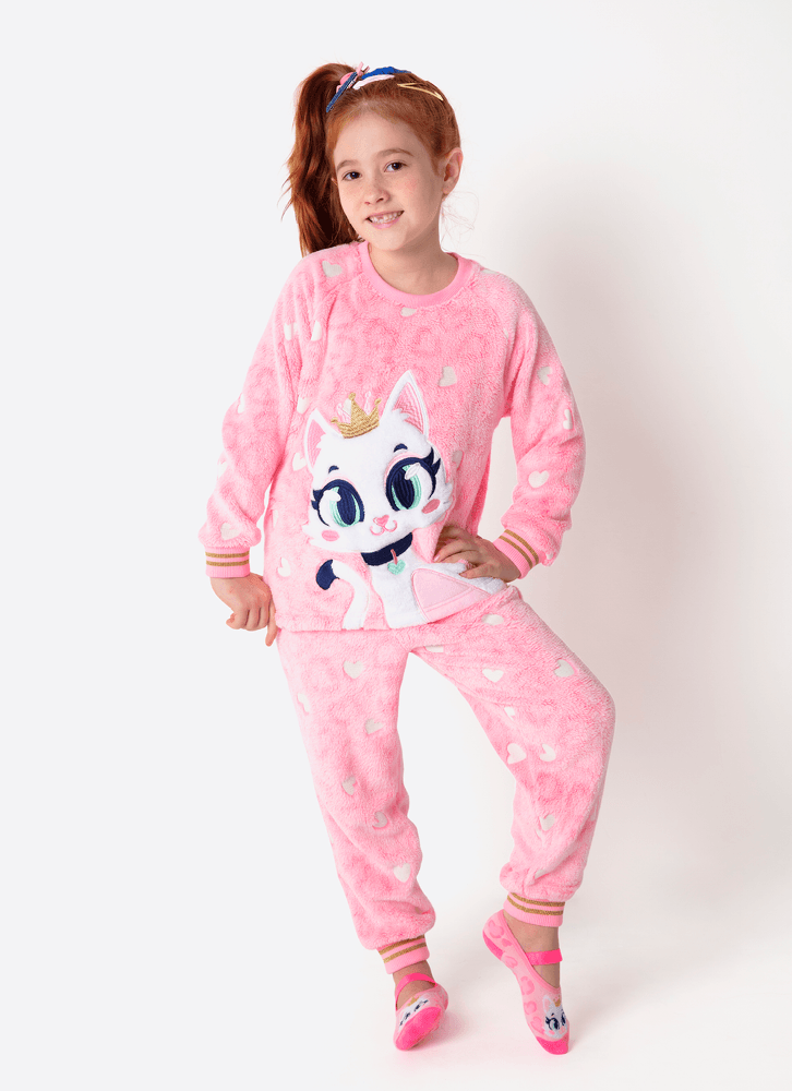 Pijama-Manga-Longa-Soft-Menina-Gata-Romantica