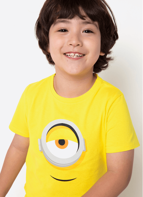 Pijama Manga Curta Algodão Menino Minions