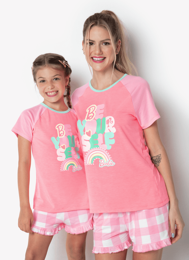 Pijama-Manga-Curta-Viscolycra-Menina-Barbie