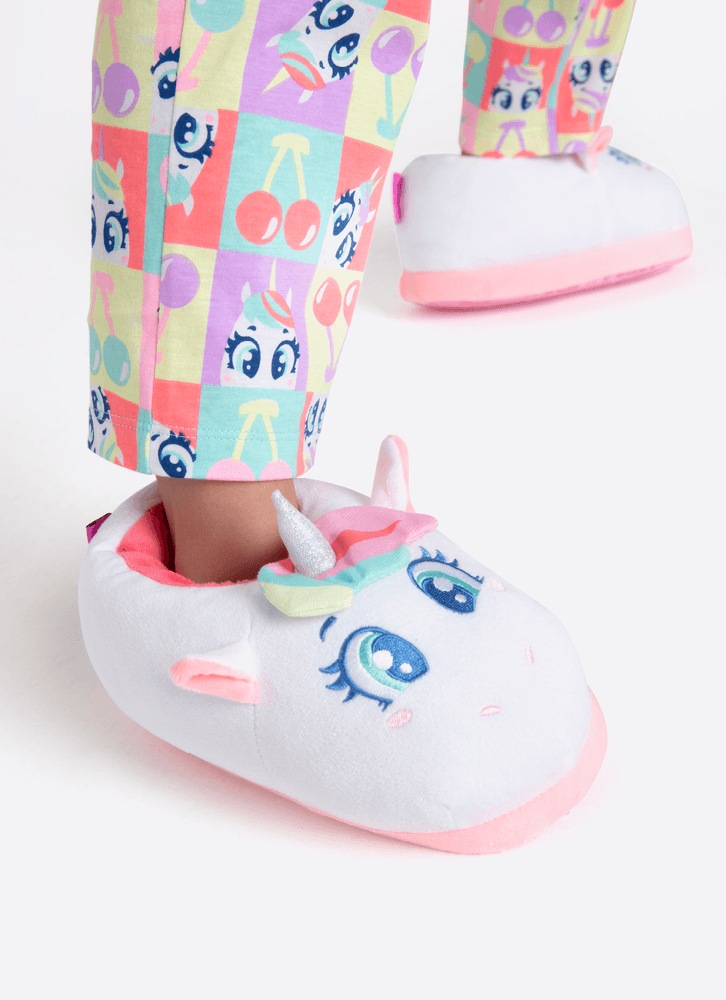 Pantufa-Menina-Teen-Unicornio-Cherry