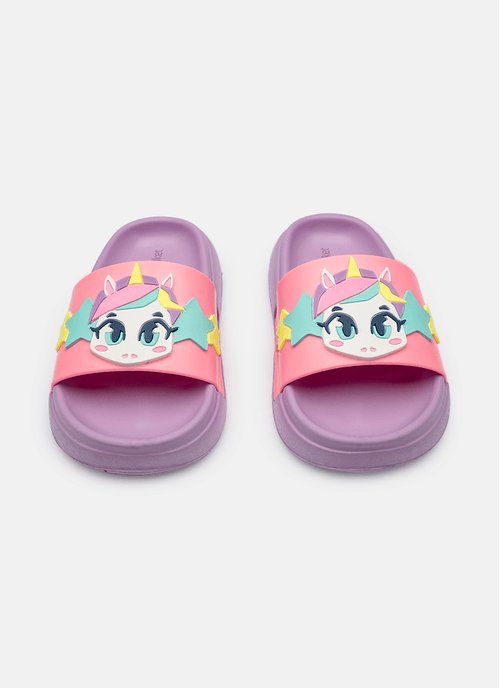 Chinelo Slide Unicórnio Kawaii