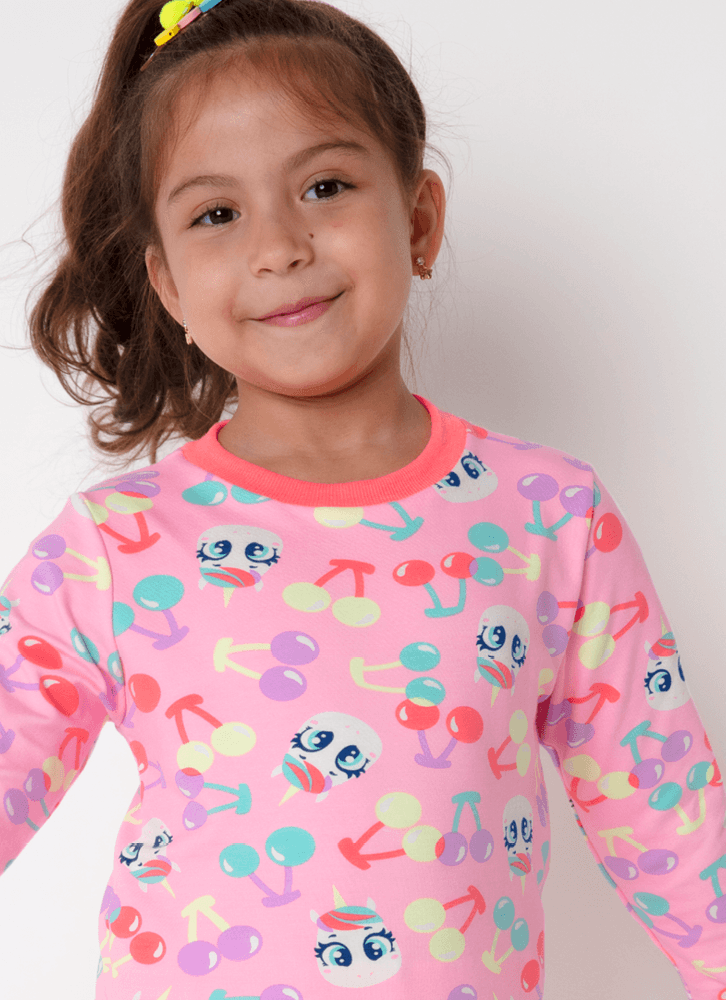 Pijama-Manga-Longa-Ultra-Visco-Menina-Unicornio-Cherry