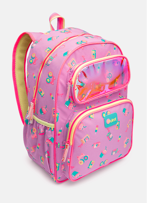 Mochila Costas Menina Holográfico Unicórnio Kawaii