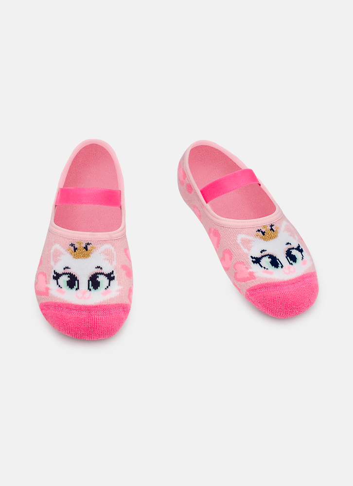 Meia-Sapatilha-Antiderrapante-Menina-Gata-Romantica