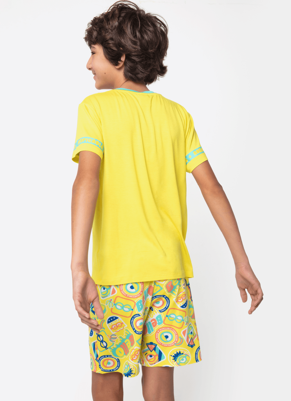 Pijama-Manga-Curta-Viscolycra-Menino-Teen-Minions