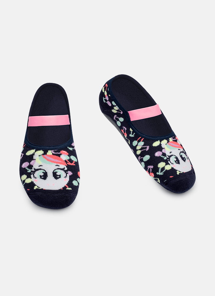 Meia-Sapatilha-Com-Sola-Emborrachada-Feminina-Unicornio-Cherry
