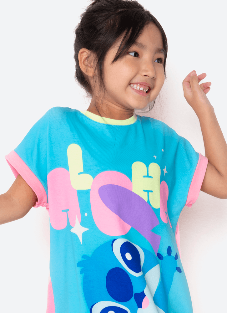 Camisola-Manga-Curta-Viscolycra-Menina-Stitch