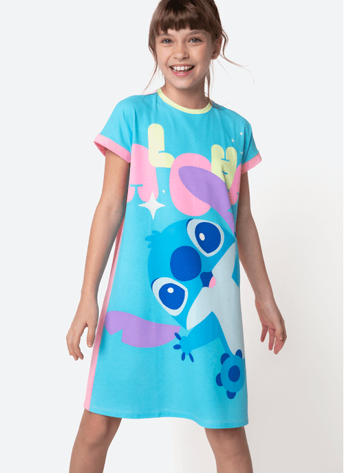 Camisola Manga Curta Viscolycra Menina Teen Stitch