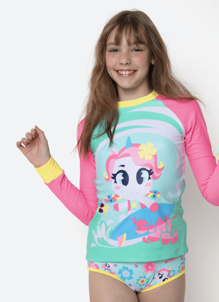 Camiseta-Menina-Teen-Unicornio-Aloha