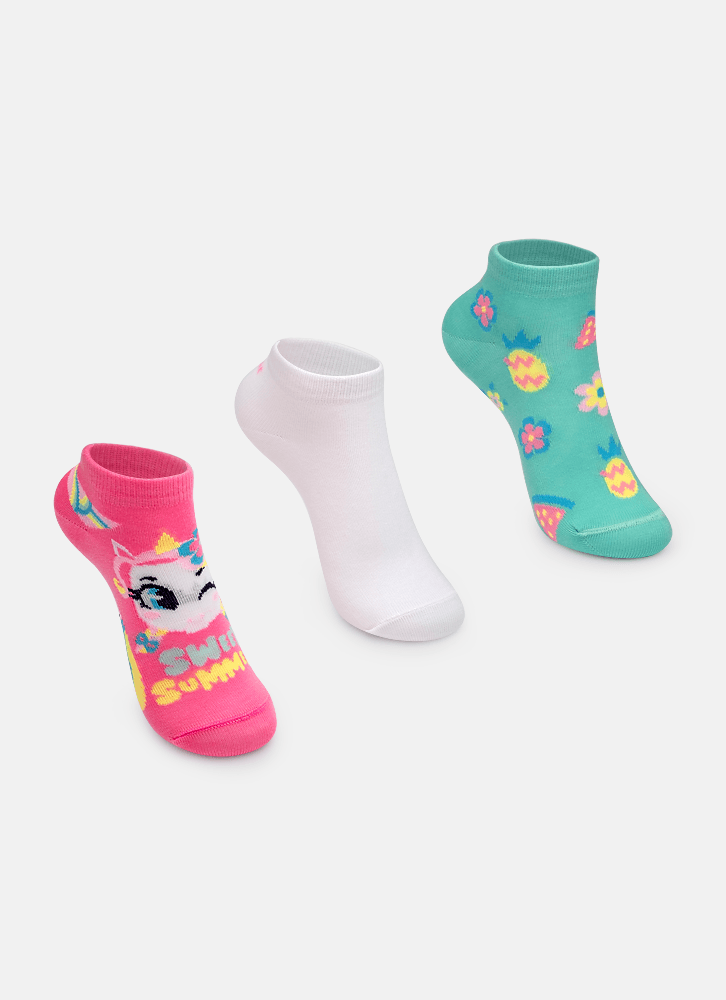 Kit-Com-3-Meias-Menina-Unicornio-Aloha