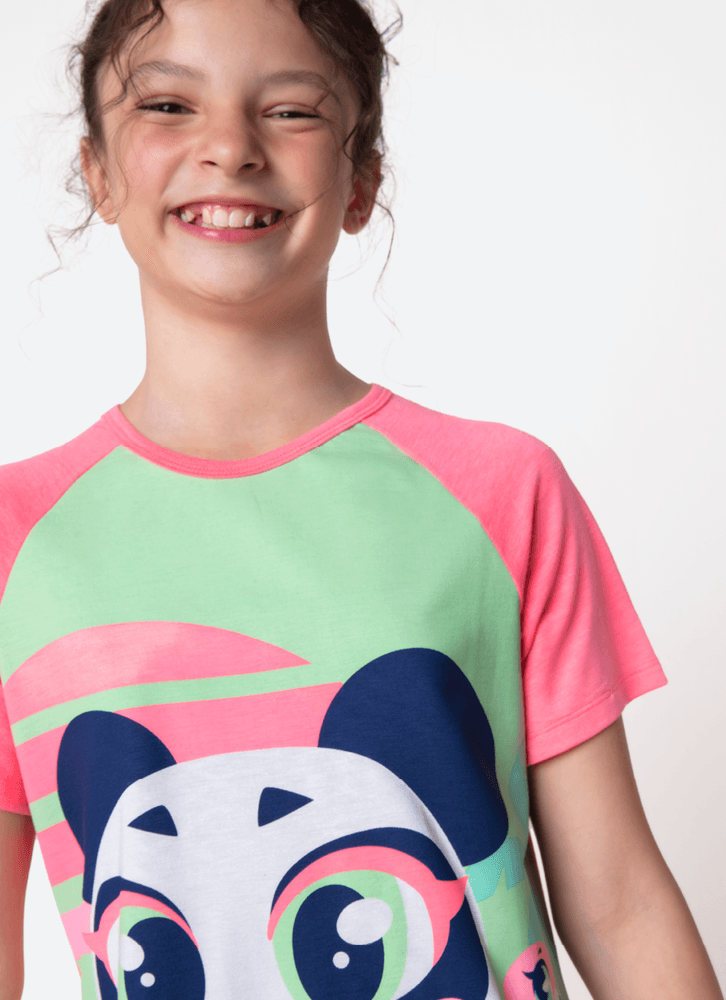 Pijama-Manga-Curta-Viscolycra-Menina-Teen-Panda-Miami