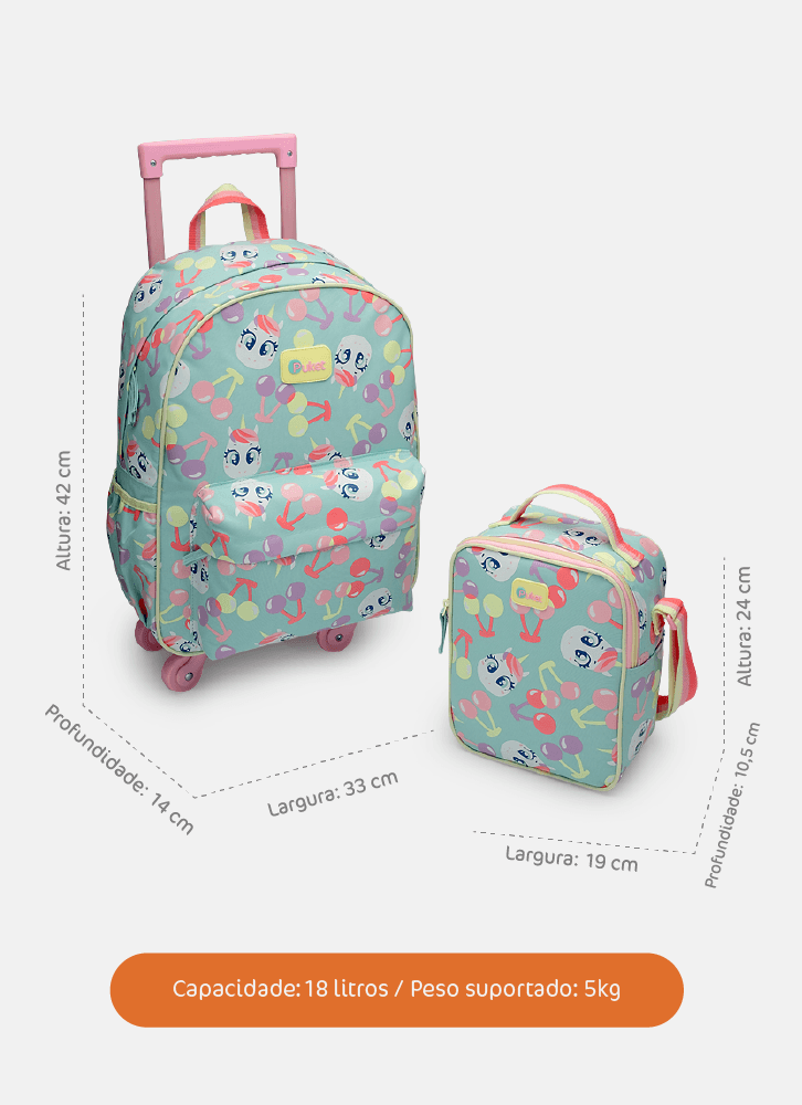 Kit-Mochila---Lancheira-Unicornio-Cherry