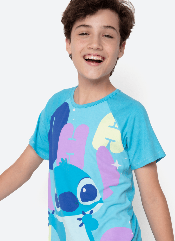 Pijama-Manga-Curta-Viscolycra-Menino-Teen-Stitch