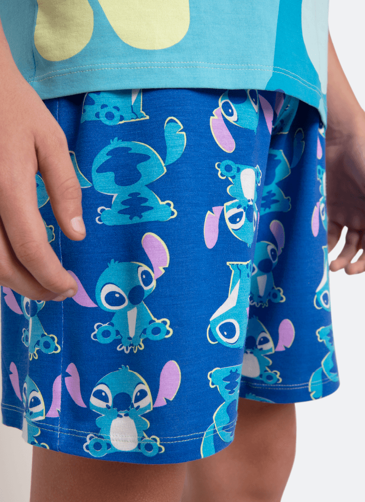 Pijama-Manga-Curta-Viscolycra-Menino-Teen-Stitch