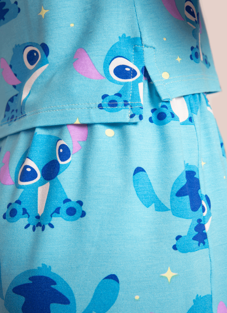 Pijama-Manga-Curta-Viscolycra-Menina-Teen-Stitch