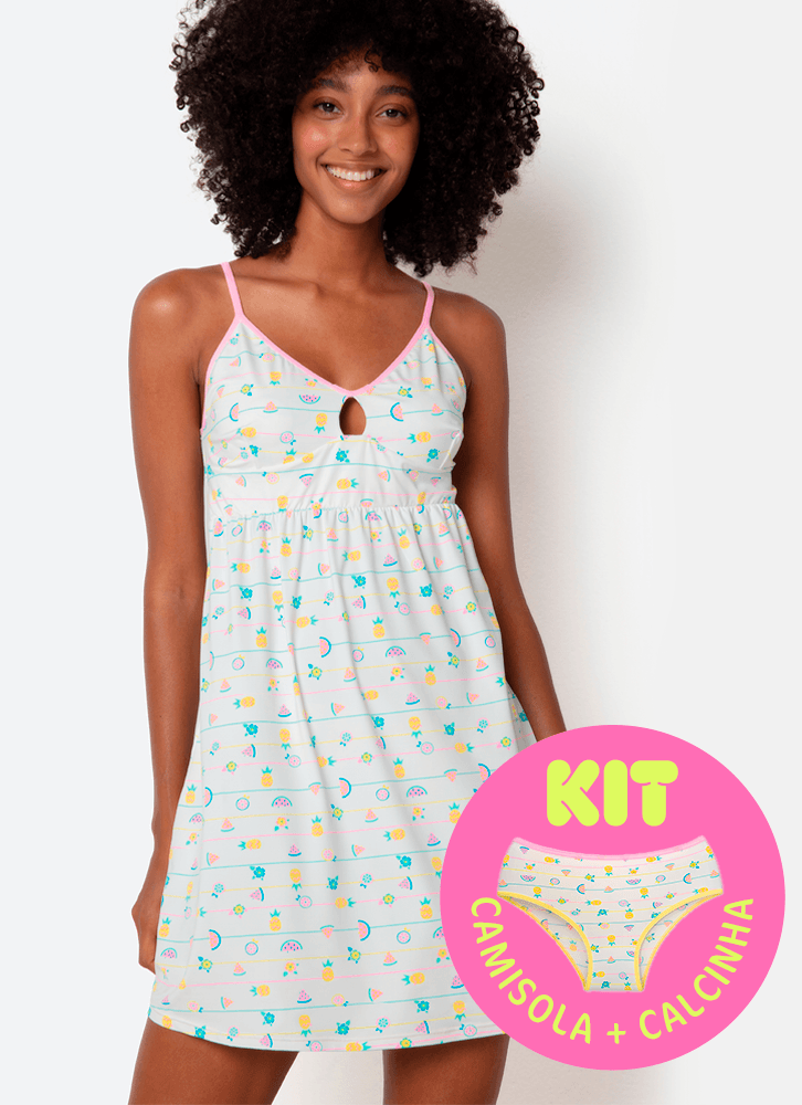 Kit-Camisola-Microfibra-Feminina-e-Calcinha-Boneca-Unicornio-Aloha