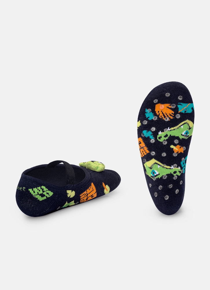 Meia-Sapatilha-Antiderrapante-Com-Led-Menino-Jacare-Jungle