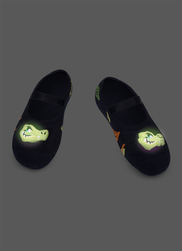 Meia-Sapatilha-Antiderrapante-Com-Led-Menino-Jacare-Jungle