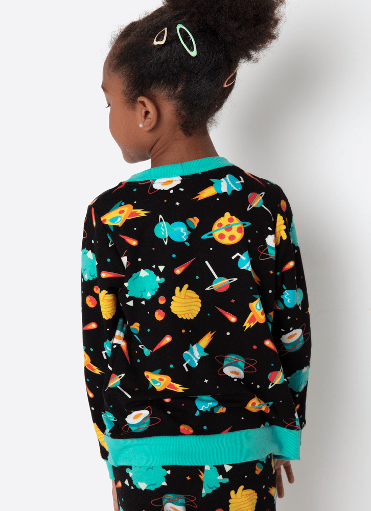 Pijama-Manga-Longa-Ultra-Visco-Unissex-Kids-Space-Food