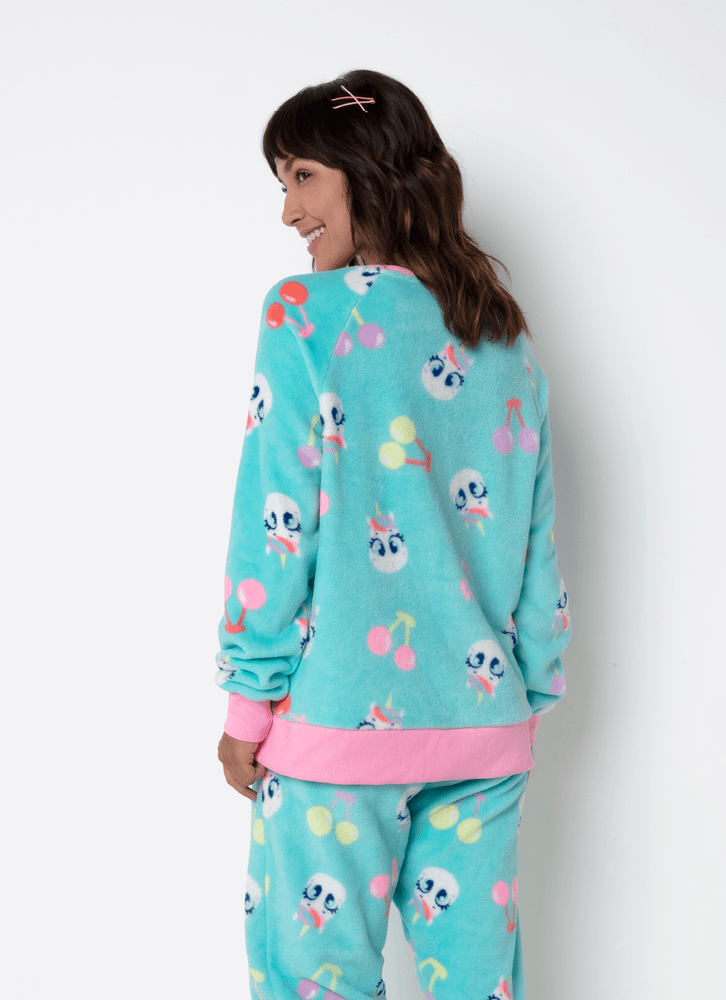 Pijama-Manga-Longa-Soft-Feminino-Estampado-Unicornio-Cherry