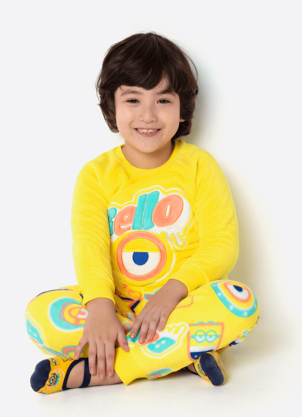 Pijama-Manga-Longa-Soft-Unissex-Kids-Minions