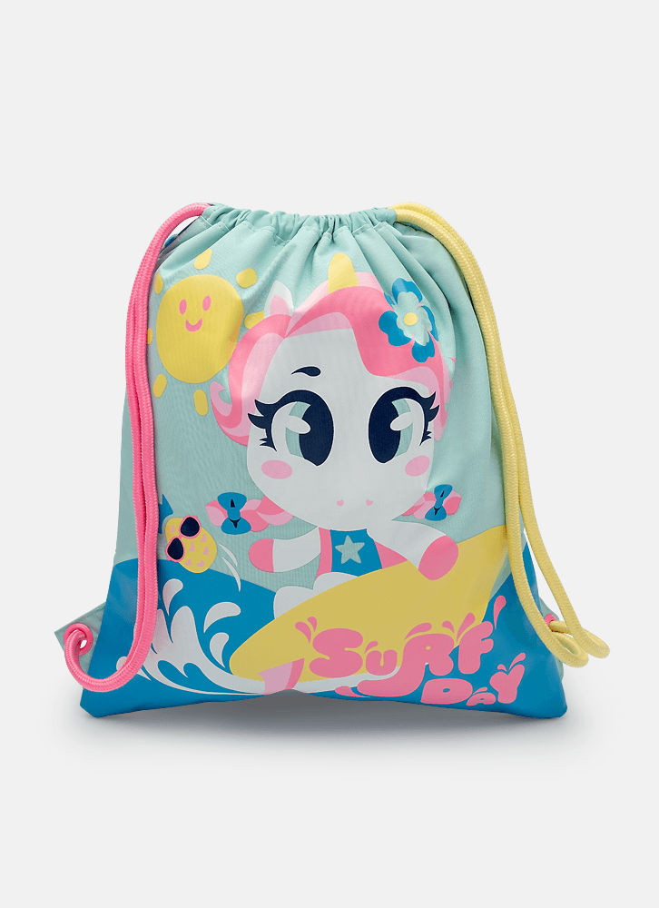 Mochila-Sacola-Costas-Unicornio-Aloha