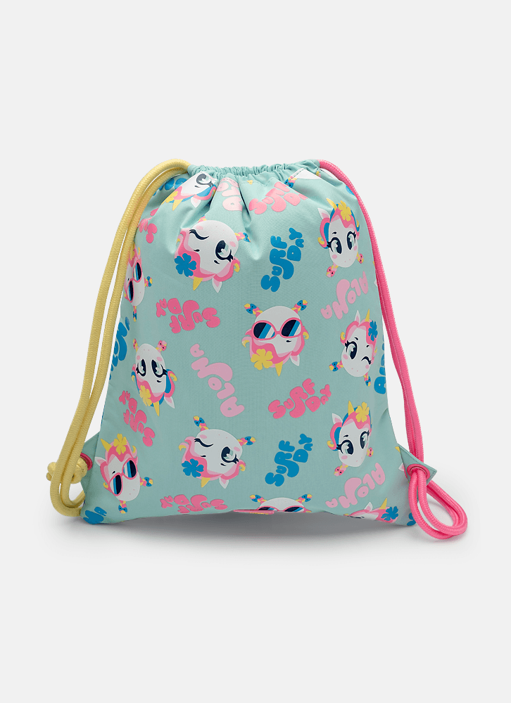 Mochila-Sacola-Costas-Unicornio-Aloha