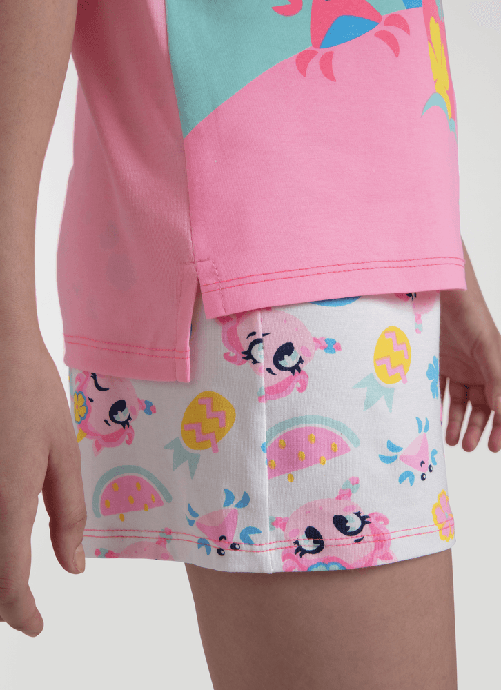 Pijama-Manga-Curta-Viscolycra-Estampado-Menina-Teen-Unicornio-Aloha